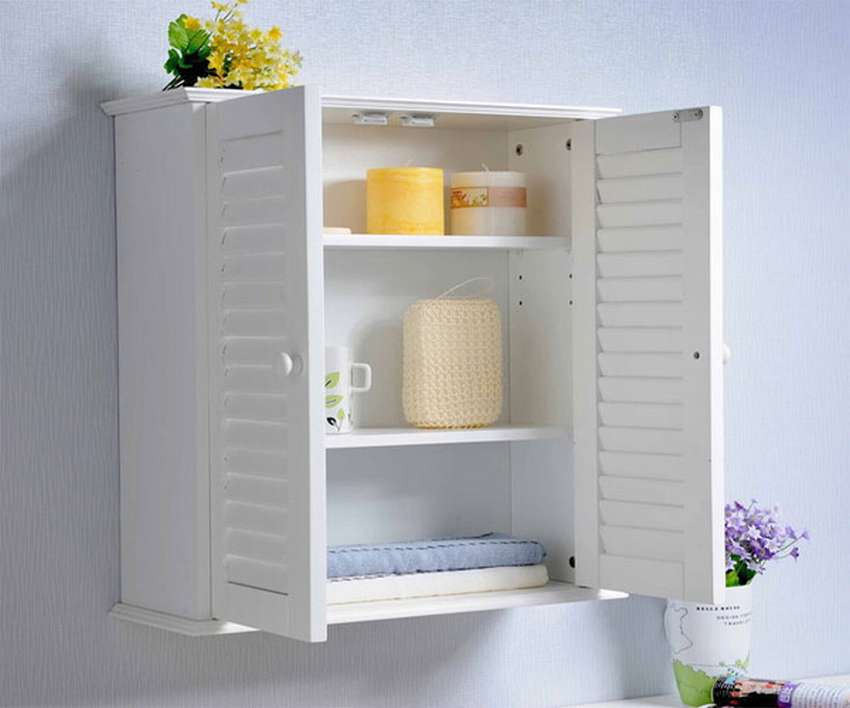 κρέμονται ντουλάπι στις ιδέες διακόσμηση μπάνιο