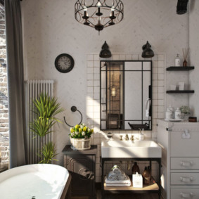 ντουλάπι τοίχου στο μπάνιο διακόσμηση φωτογραφία