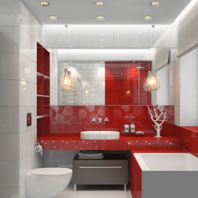 ντουλάπι τοίχου στην διακόσμηση φωτογραφιών του μπάνιου