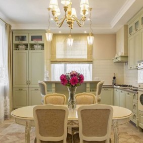 ruang makan di dapur