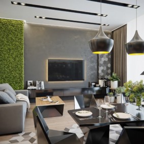 ruang makan di hiasan foto dapur