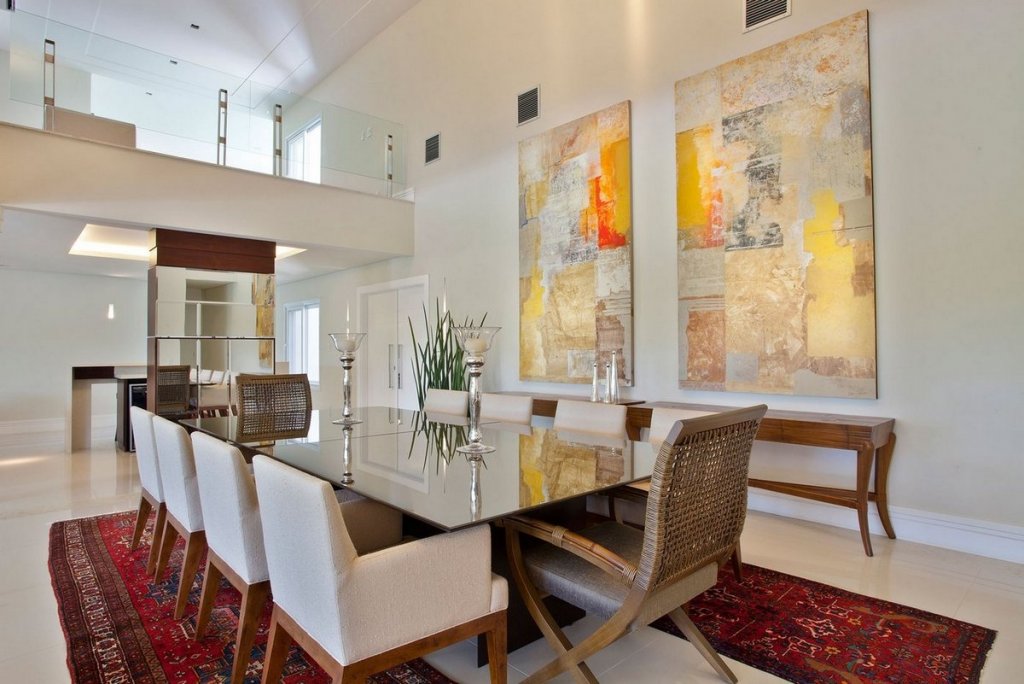 ruang makan di dalam gambar dalaman dapur