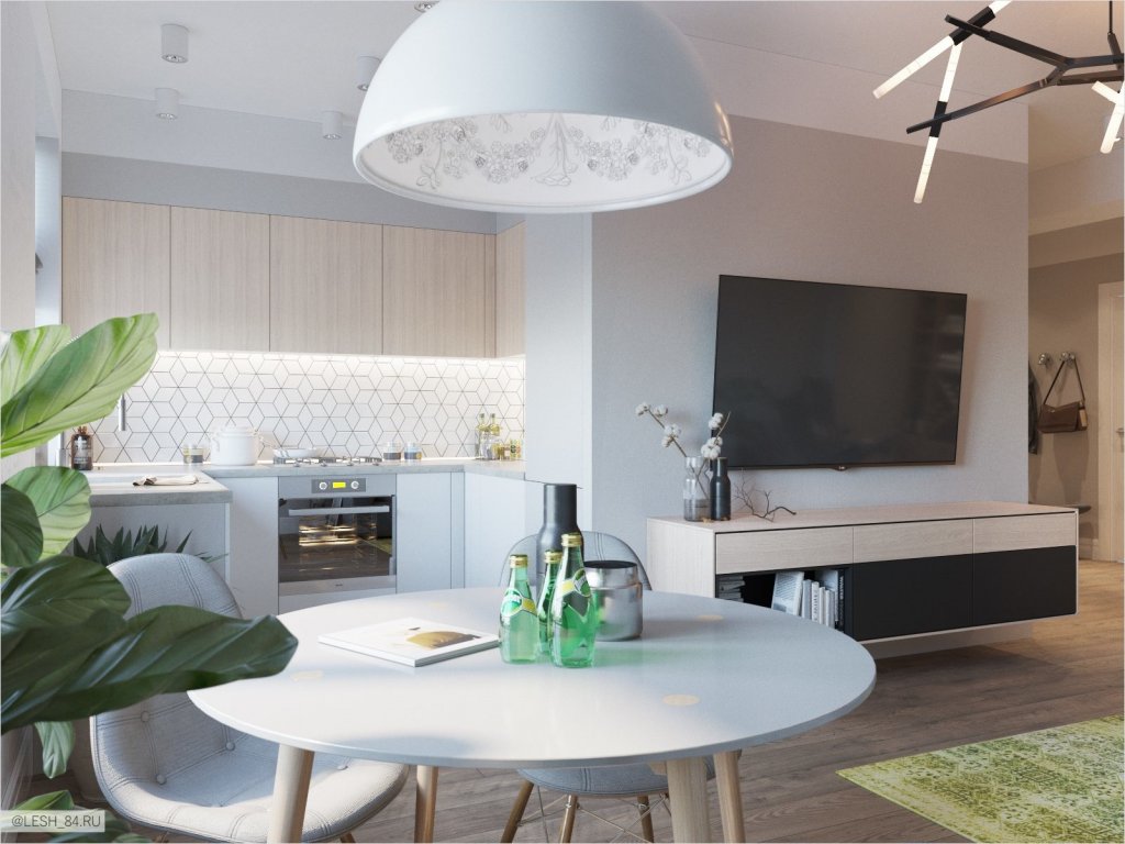 ruang makan di hiasan foto dapur