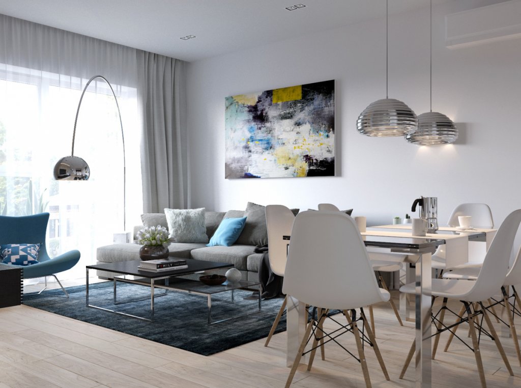 ruang makan di idea reka bentuk dapur