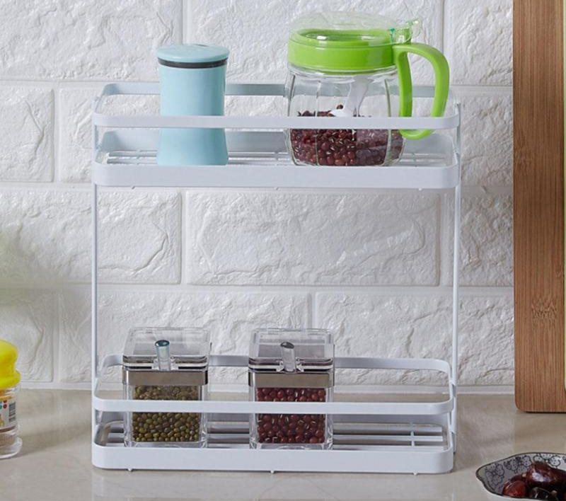 Prateleira de cozinha em plástico