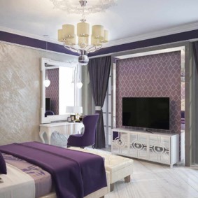 photo de chambre lilas