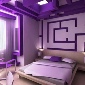 conception de chambre lilas