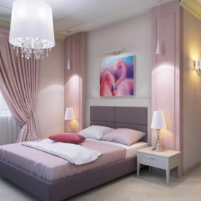 photo de conception de chambre lilas