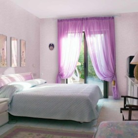 conception de photo de chambre lilas