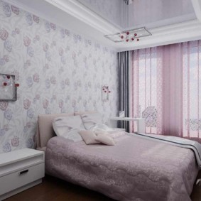 décor de chambre lilas