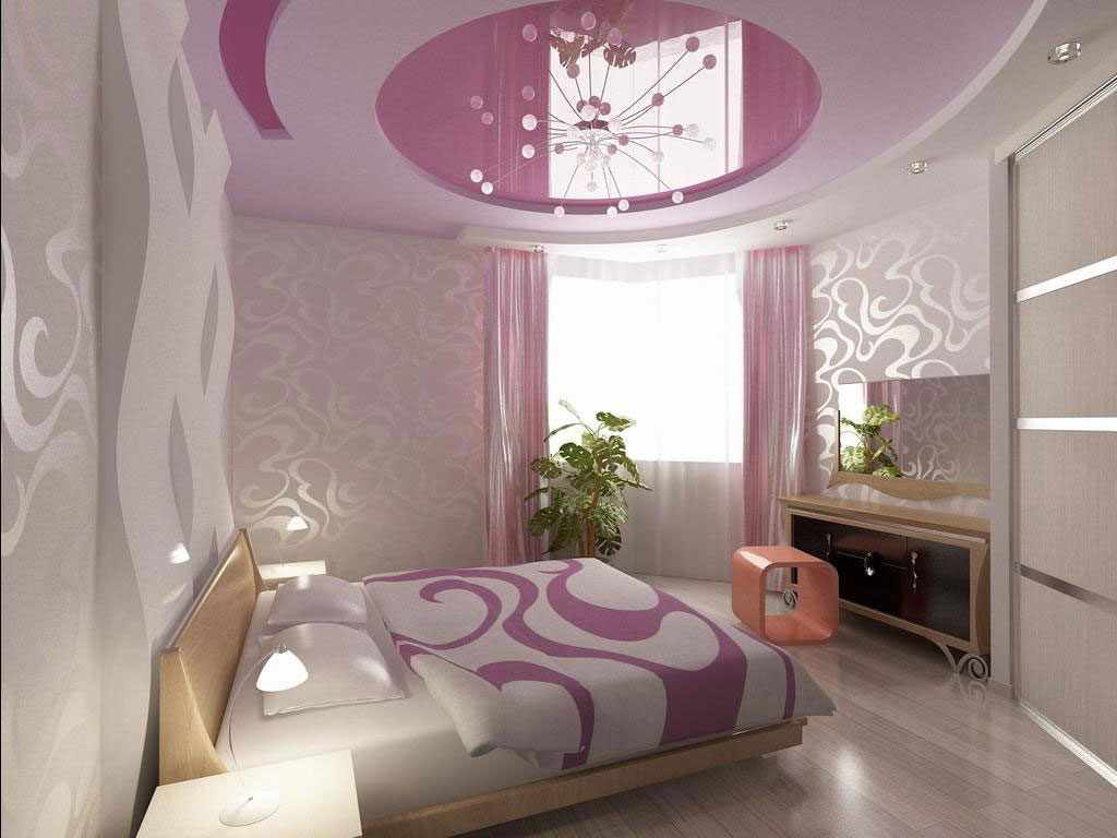 chambre lilas beige