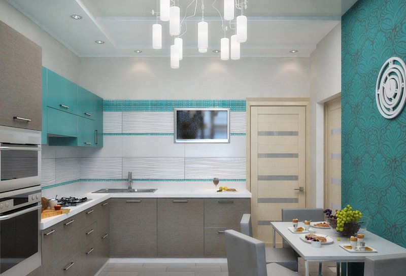 Σχεδιασμός σύγχρονης κουζίνας με πλαστική επένδυση