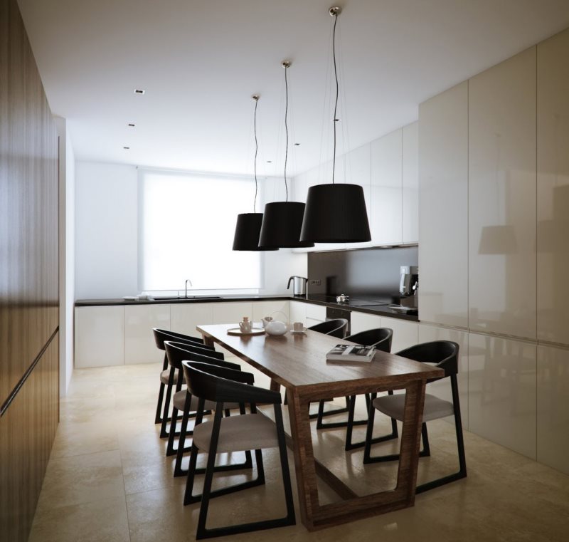 Μινιμαλιστική Γραμμική Κουζίνα