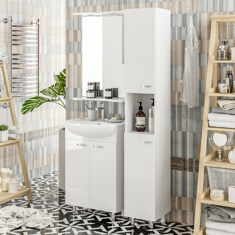 kes pensel almari dengan bakul dobi untuk idea hiasan bilik mandi