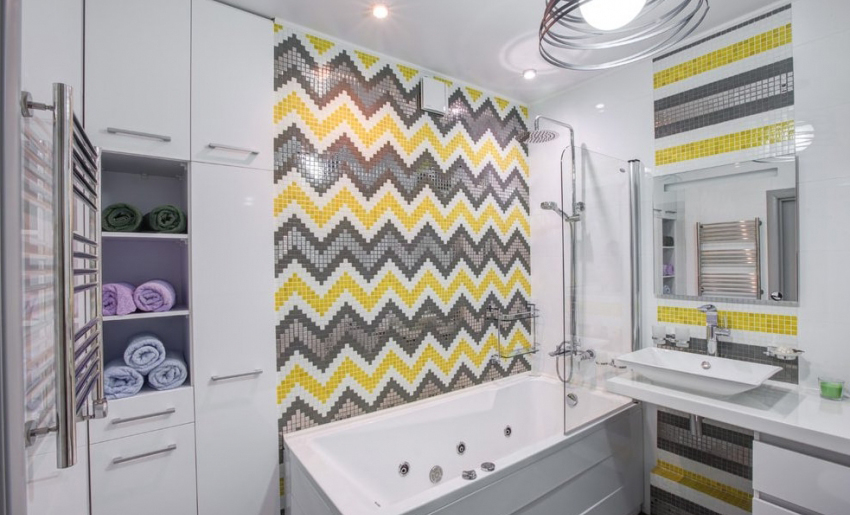 glass bathroom curtain design photo