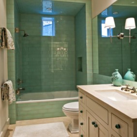 glass curtain for the bathroom photo decoration