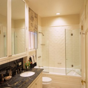 glass curtain for the bathroom