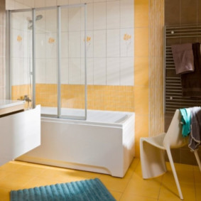 glass bathroom curtain design ideas