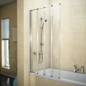 glass curtain for the bathroom