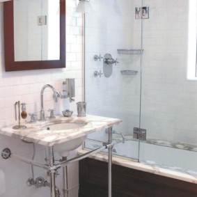 glass curtain for the bathroom options