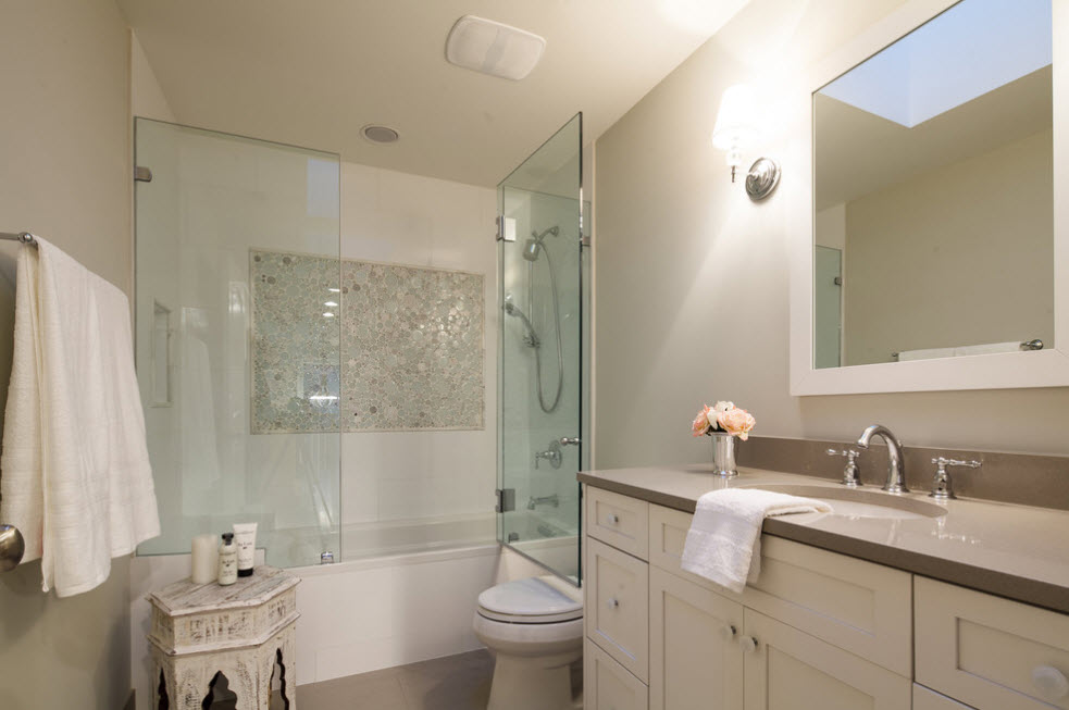 banyo fotoğraf için perde