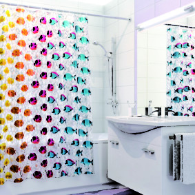 bagaimana untuk memilih langsir untuk foto bilik mandi