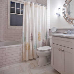 bagaimana untuk memilih langsir untuk reka bentuk foto bilik mandi