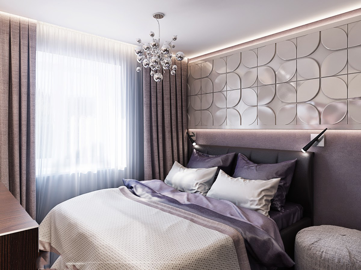 décor de chambre lilas
