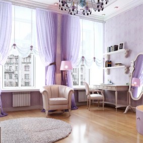 conception de chambre lilas