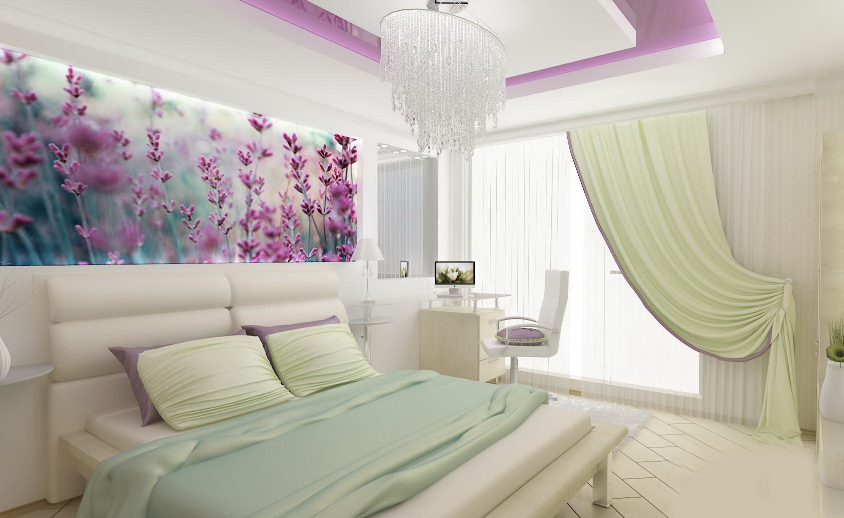 options de photo de chambre lilas