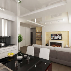 Glanzend spanplafond canvas