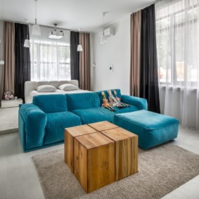 chambre-salon 18 m² idées de photo