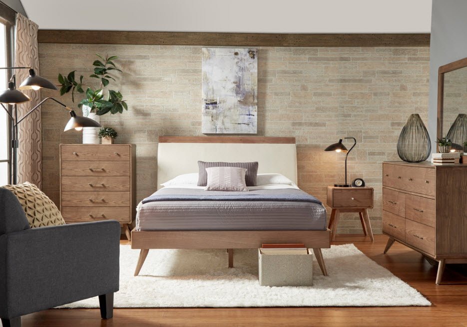 idées d'intérieur chambre marron