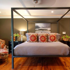 photo de types de chambre marron