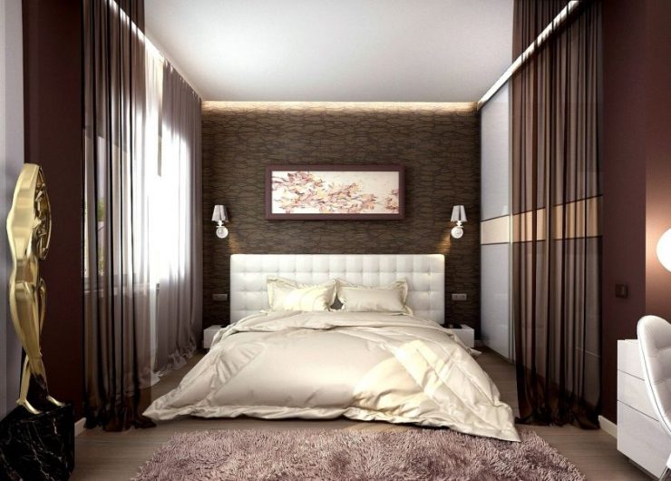 chambre marron