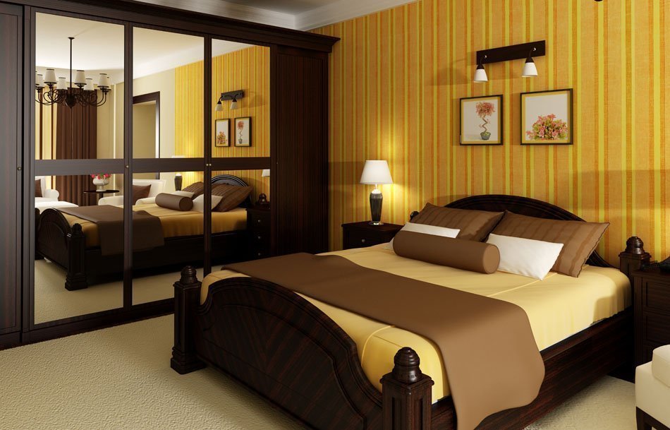 idées de décoration de chambre marron