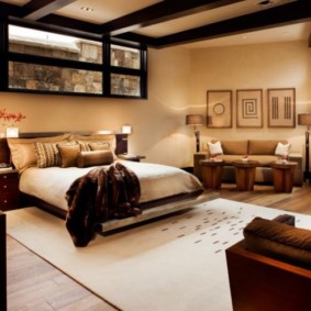 photo de types de chambre marron