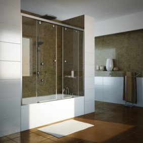 banyo için sürgülü perdeler