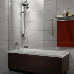 banyo için sürgülü perdeler