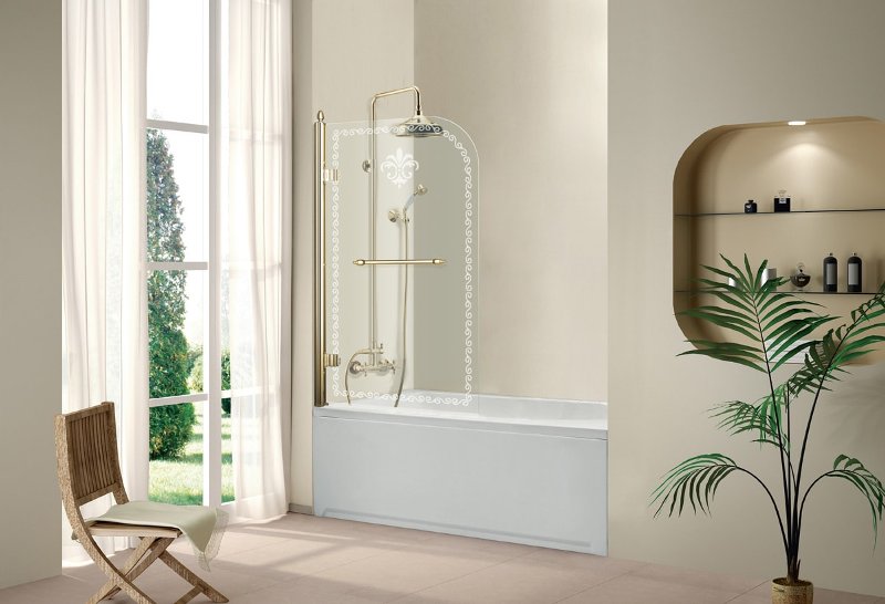 banyo için cam perde