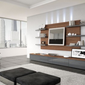 papier peint clair dans les idées de salon vues