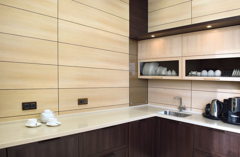 Smooth wood-look panels