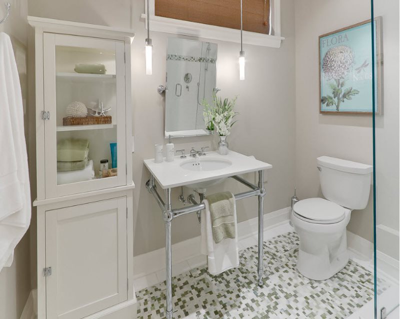 Éclairage de miroir de salle de bain avec ampoules LED