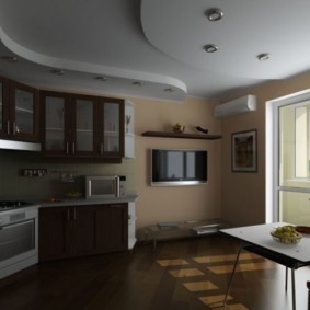 Τηλεόραση στις ιδέες για το εσωτερικό της κουζίνας