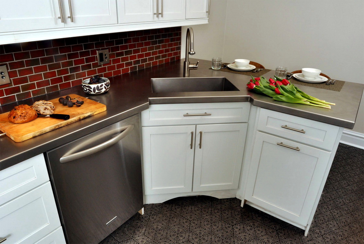 sinki sudut untuk dapur