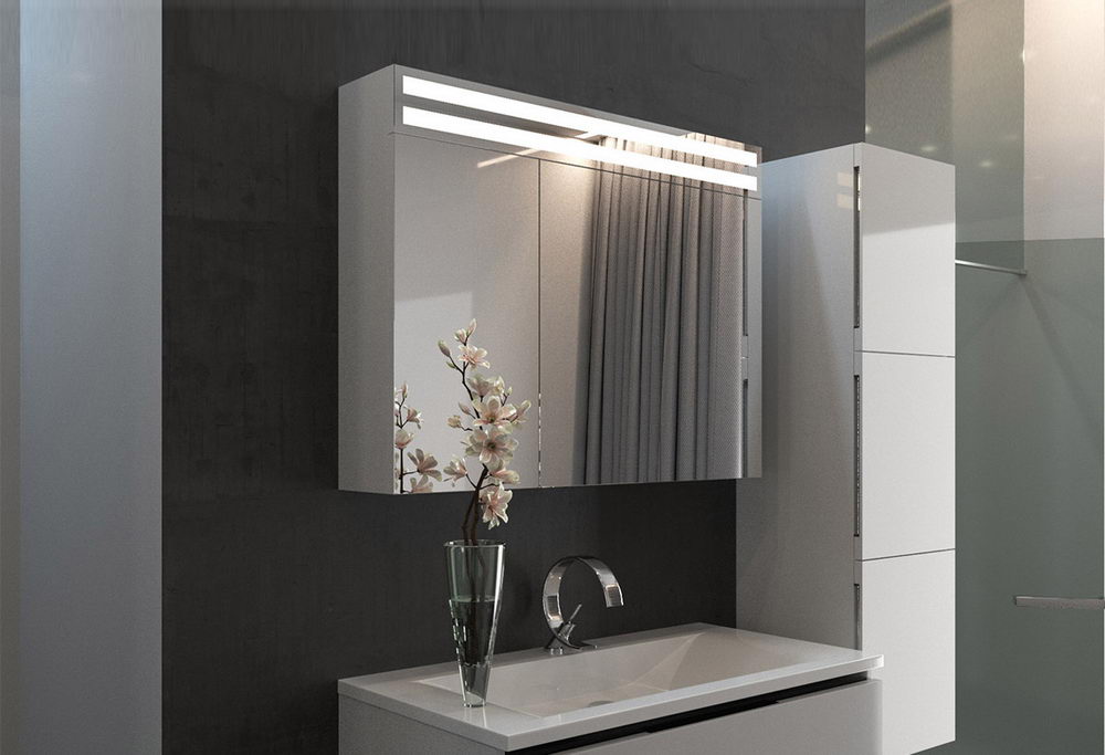 kabinet cermin bilik mandi