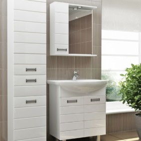 kabinet cermin dalam foto hiasan bilik mandi