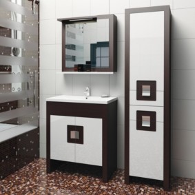 idea reka bentuk kabinet bilik mandi cermin