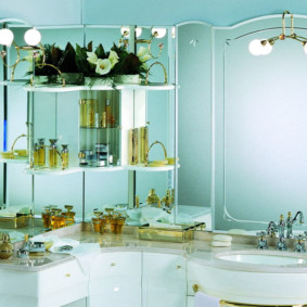 reka bentuk dalaman kabinet cermin bilik mandi