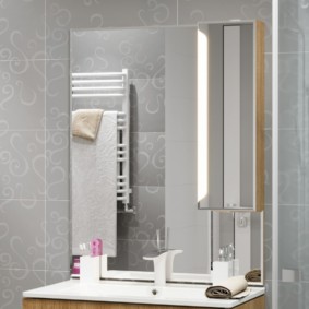 jenis kabinet bilik mandi cermin